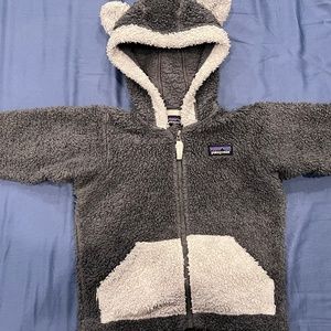 Patagonia baby furry friend fleece hoodie jacket